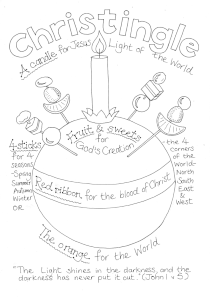 Christingle Meaning: Colouring