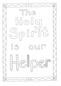 Colouring: Holy Spirit Helper