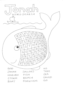 Wordsearch: Jonah