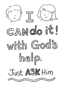 Colouring: Ask God for help